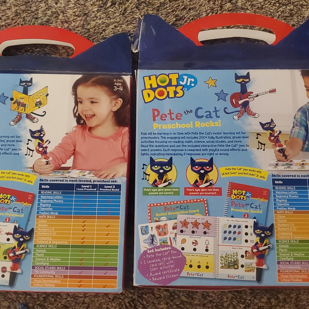 Pete the Cat Preschool Rocks! Interactive Learning Set - Blue - Picture 2 of 4